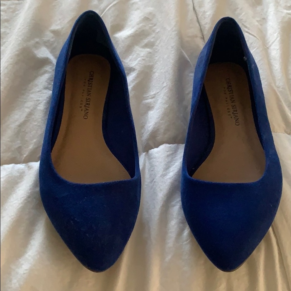 blue flats